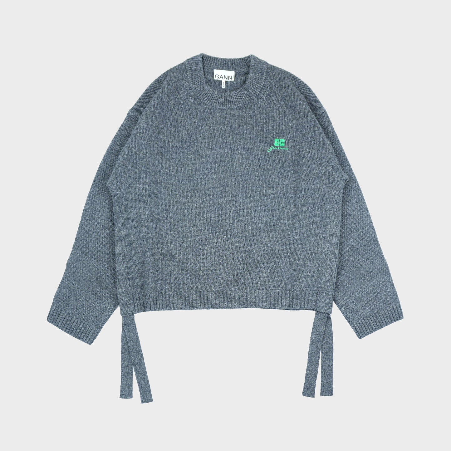 GANNI Future Wool Mix Oversized O-neck