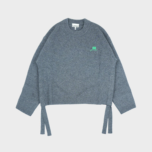 GANNI Future Wool Mix Oversized O-neck