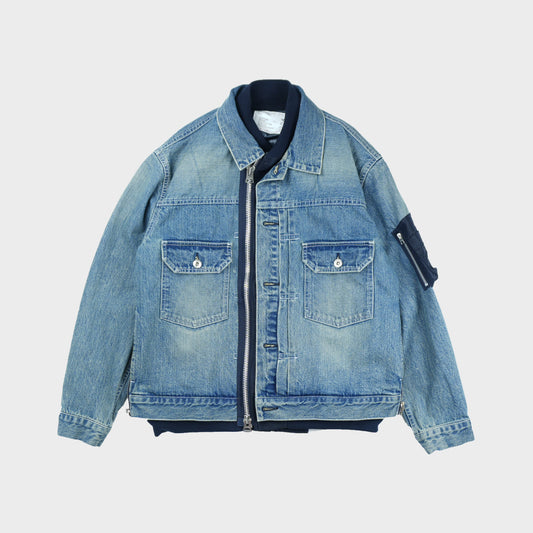 sacai MEN Denim x Nylon Twill Jacket