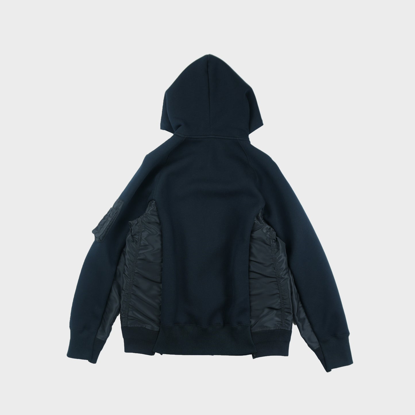 sacai MEN Sponge Sweat x Nylon Twill Hoodie