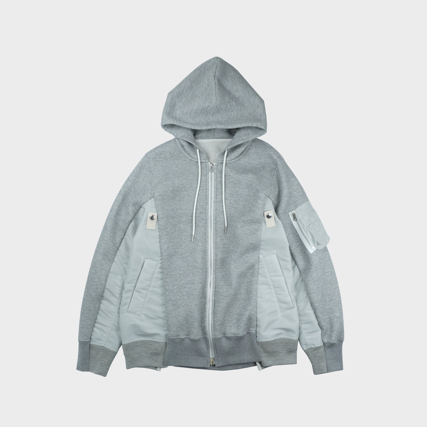 sacai MEN Sponge Sweat x Nylon Twill Hoodie
