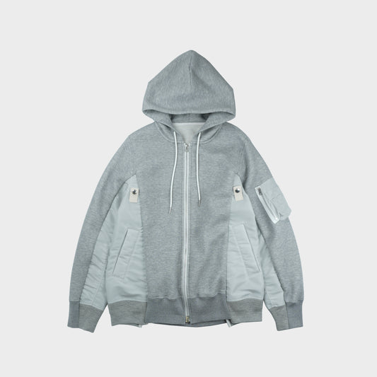 sacai MEN Sponge Sweat x Nylon Twill Hoodie