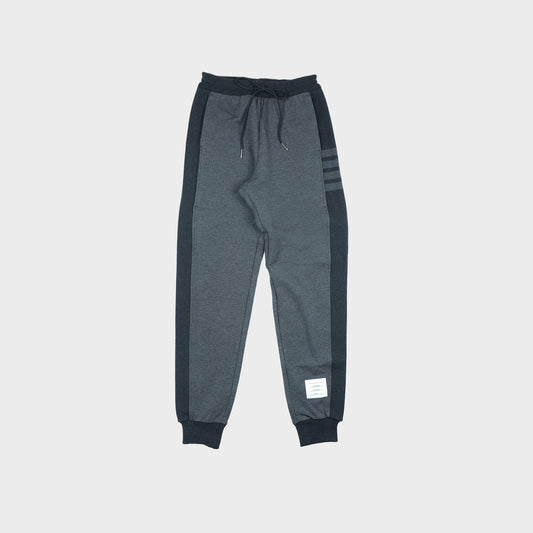 THOM BROWNE SWEATPANTS W/ ENGINEERED 4 BAR IN SOLID CLASSIC LOOPBACK JERSEY