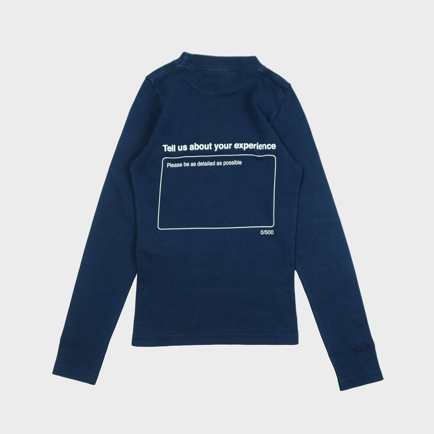 BALENCIAGA L/S FITTED TOP