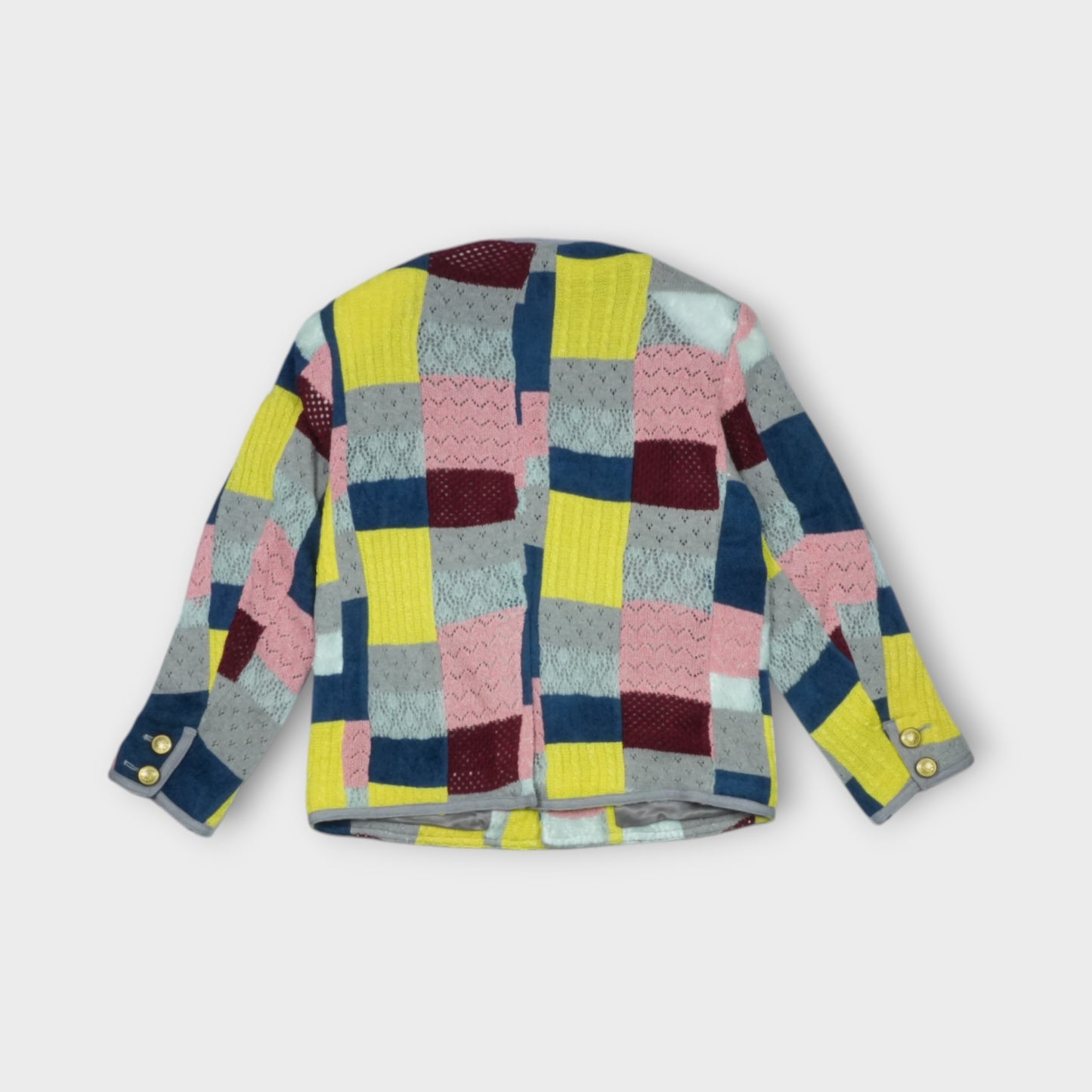 ANREALAGE homme HARUKAHARU PATCHWORK KNIT JACKET