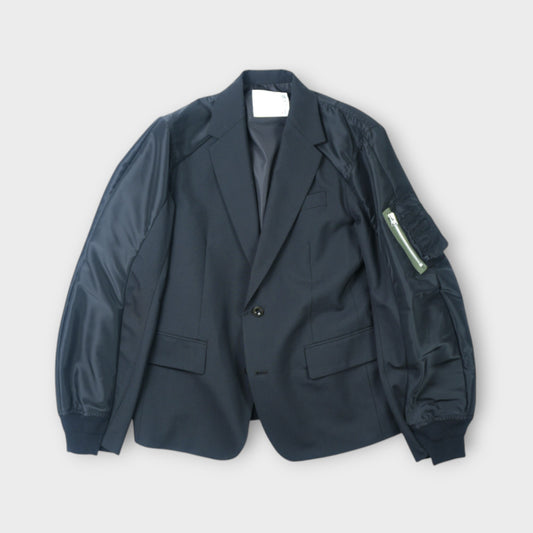 sacai MEN Suiting x Nylon Twill Jacket