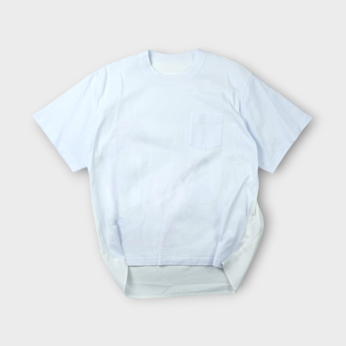 sacai MEN Light Weight Denim x Cotton Jersey T-Shirt