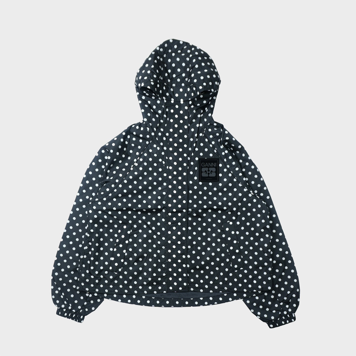 GANNI Flyweight nylon jacket printed