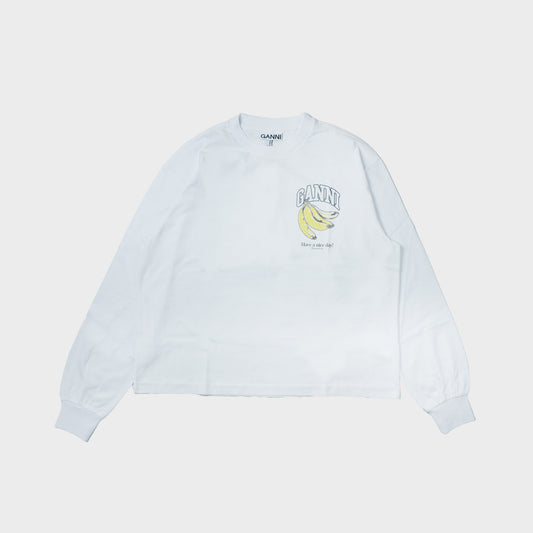GANNI Basic cotton jersey Long sleeve