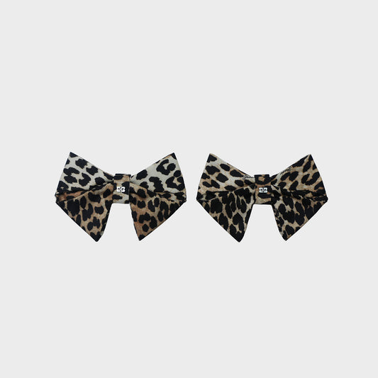 GANNI Bow FootWear Charms Satin Printed