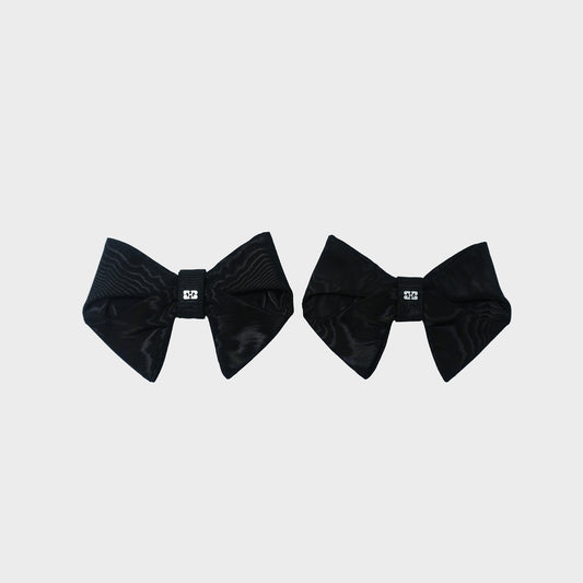 GANNI Bow FootWear Charms Satin Moire