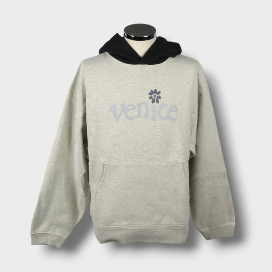 ERL VENICE GREY HOODIE KNIT