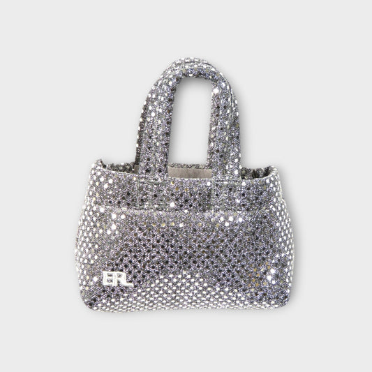 ERL MINI SEQUINS PUFFER BAG WOVE