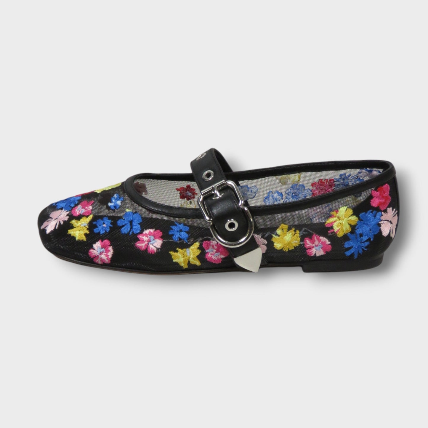 3.1 Phillip Lim ID FLOWERWORKS MESH MARY JANE FLAT