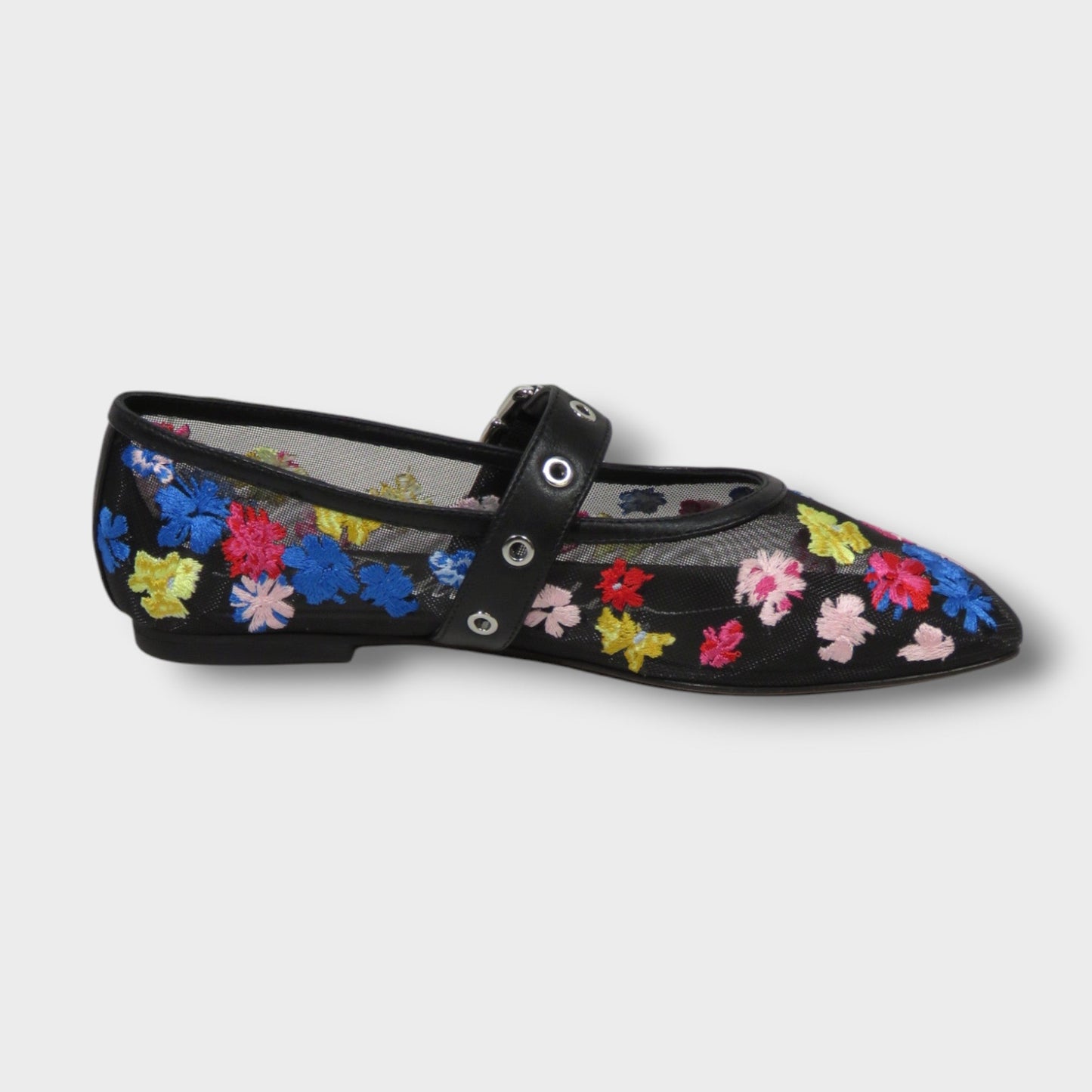 3.1 Phillip Lim ID FLOWERWORKS MESH MARY JANE FLAT