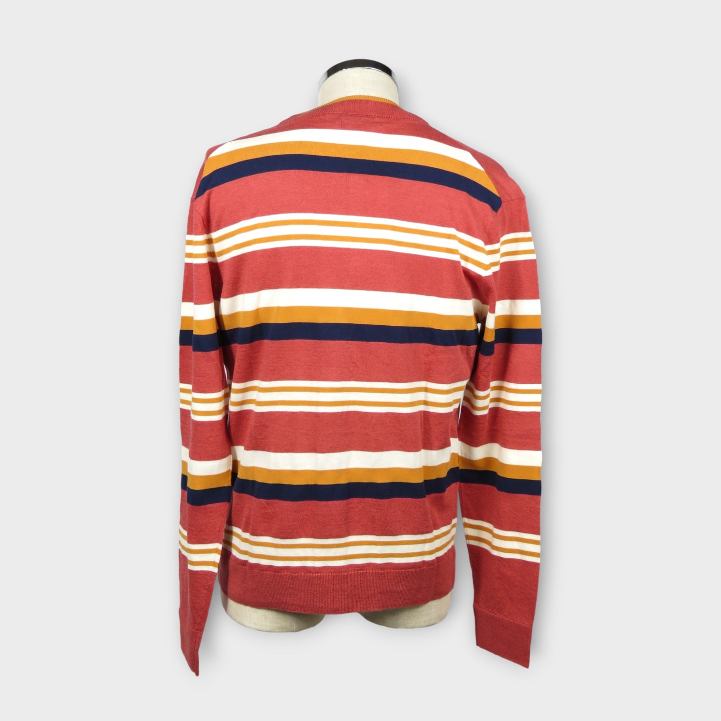 MAISON KITSUNÉ COMFORT STRIPED CARDIGAN