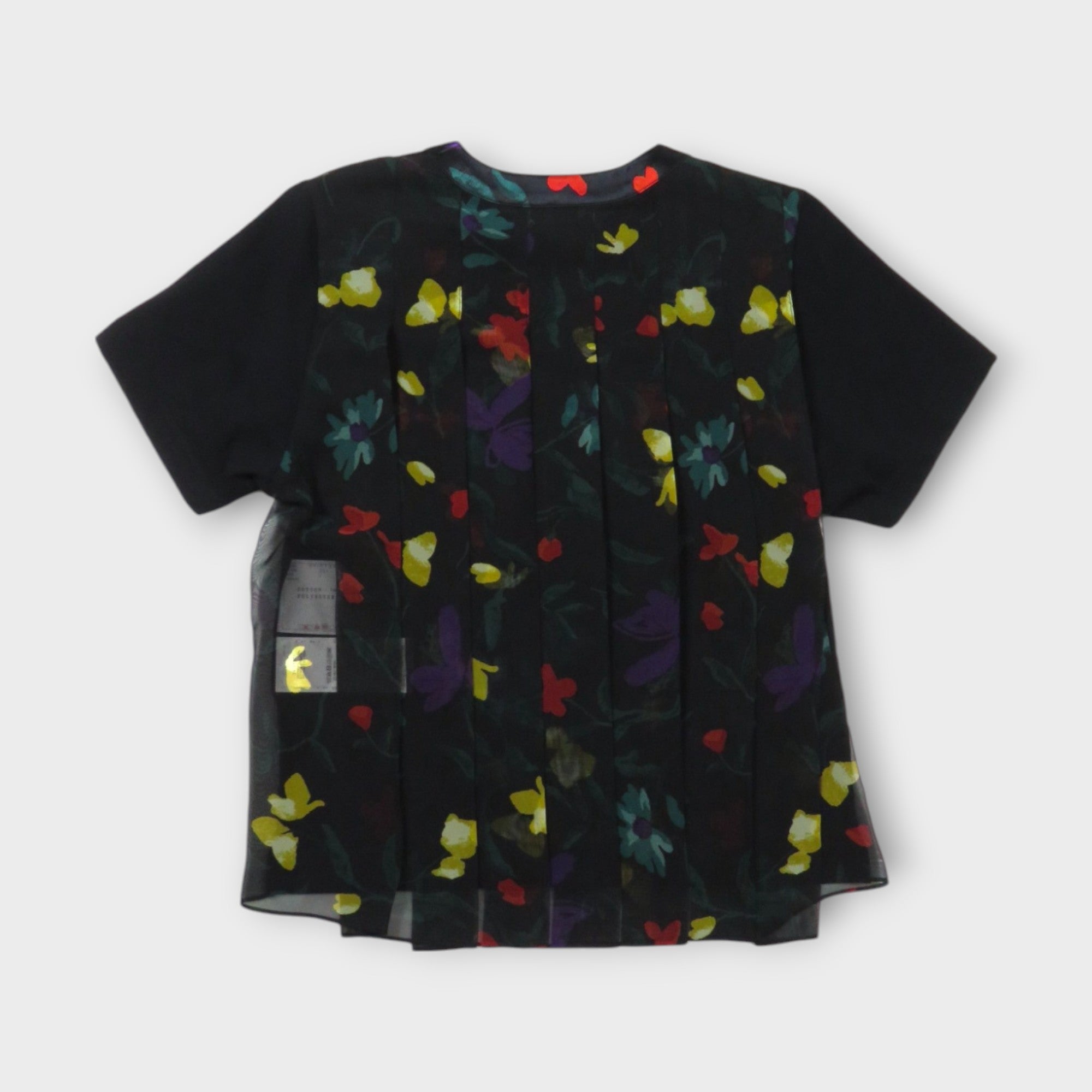 sacai Floral Print Cotton Jersey T-Shirt