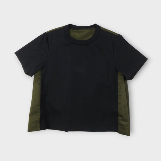 sacai Cotton Jersey x Nylon Twill T-Shirt