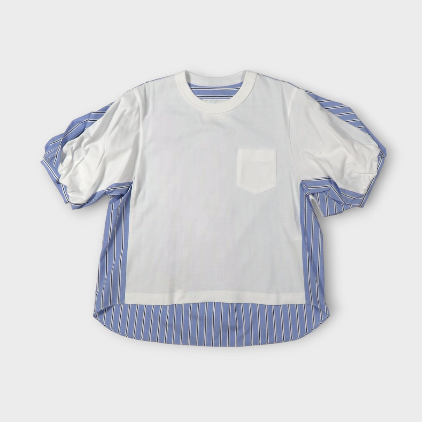 sacai Cotton Poplin x Cotton Jersey T-Shirt