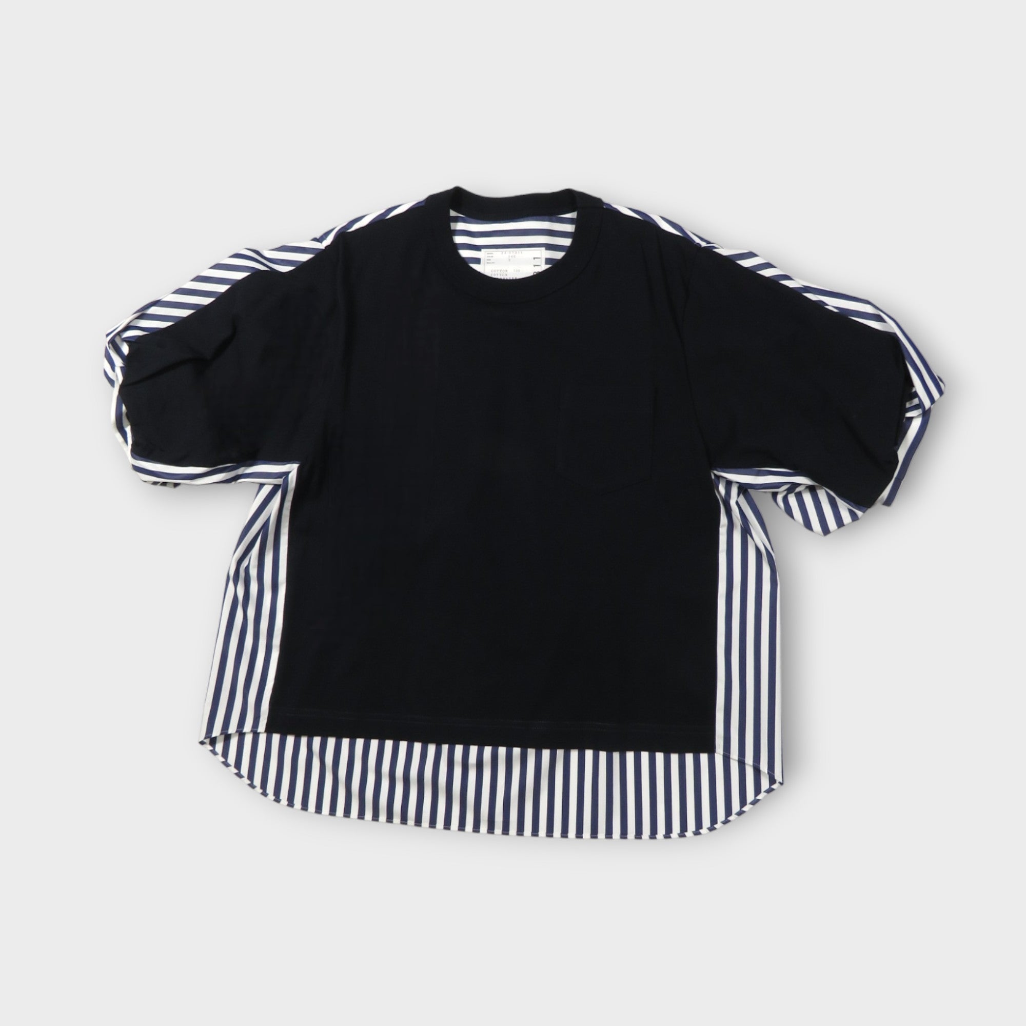 sacai Cotton Poplin x Cotton Jersey T-Shirt – mou by ACROPOLIS