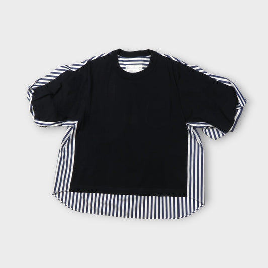 sacai Cotton Poplin x Cotton Jersey T-Shirt