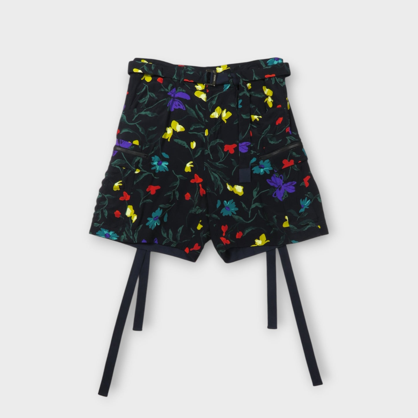 sacai Floral Print Shorts