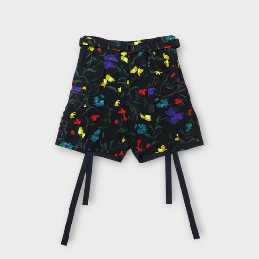 sacai Floral Print Shorts