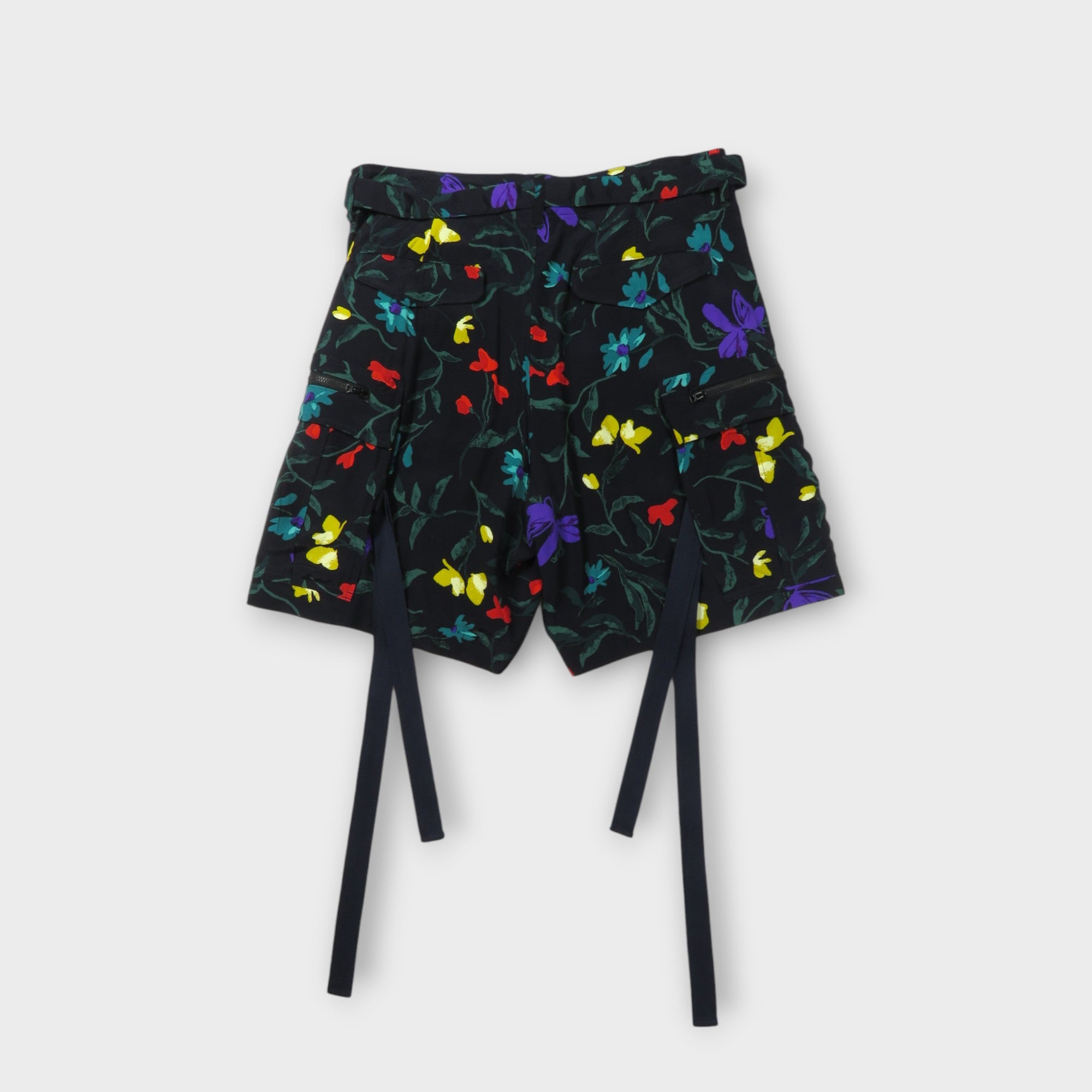 sacai Floral Print Shorts