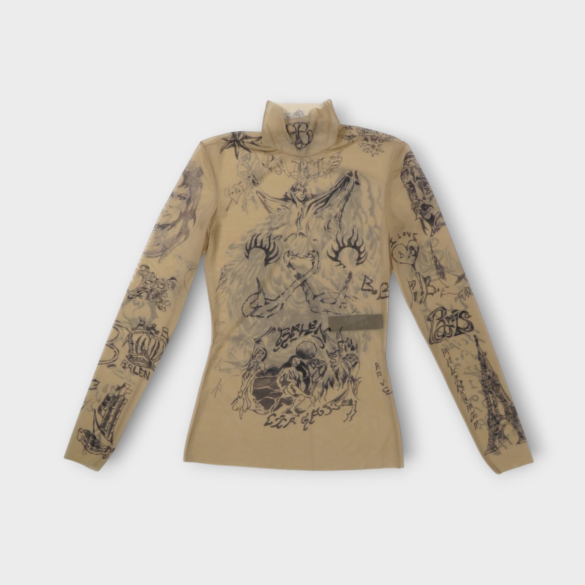 BALENCIAGA TATTOO L/S TOP – mou by ACROPOLIS