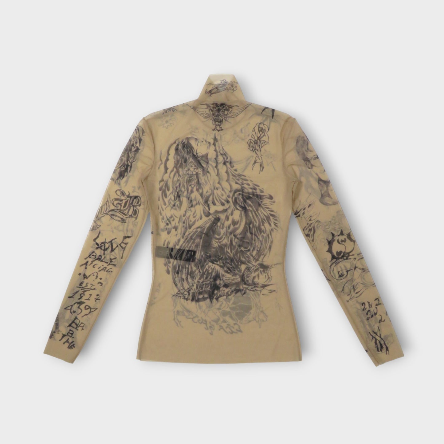 BALENCIAGA TATTOO L/S TOP