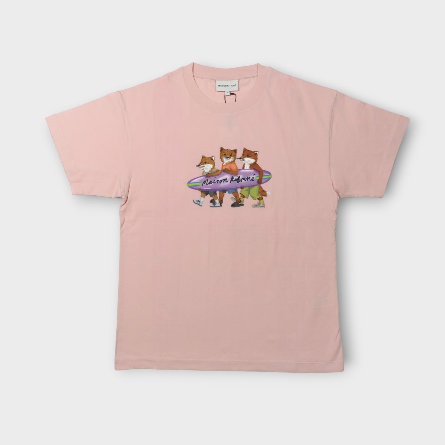 MAISON KITSUNÉ SURFING FOXES RELAXED TEE-SHIRT