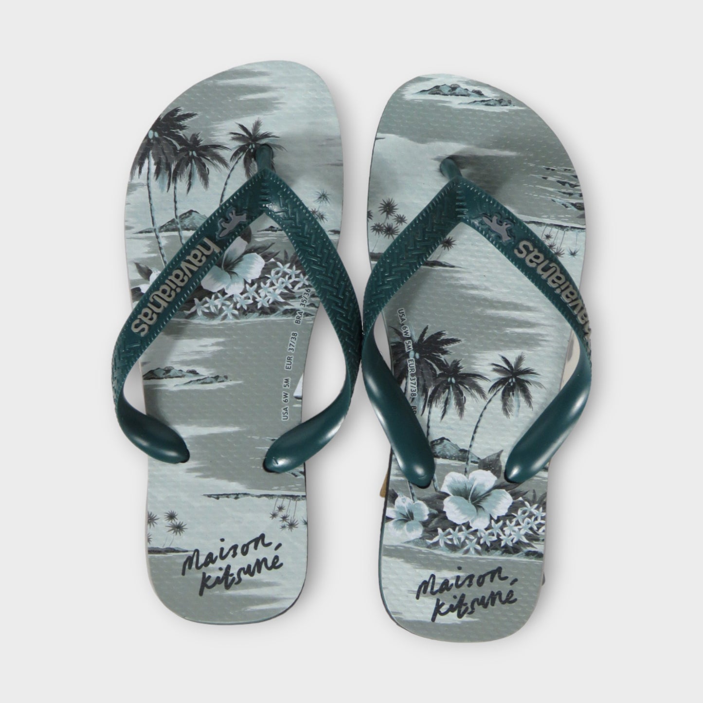 MAISON KITSUNÉ HAWAIIAN FLIP FLOP