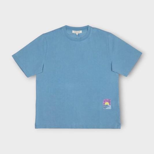 MAISON KITSUNÉ SUNRISE TAG OVERSIZE TEE-SHIRT