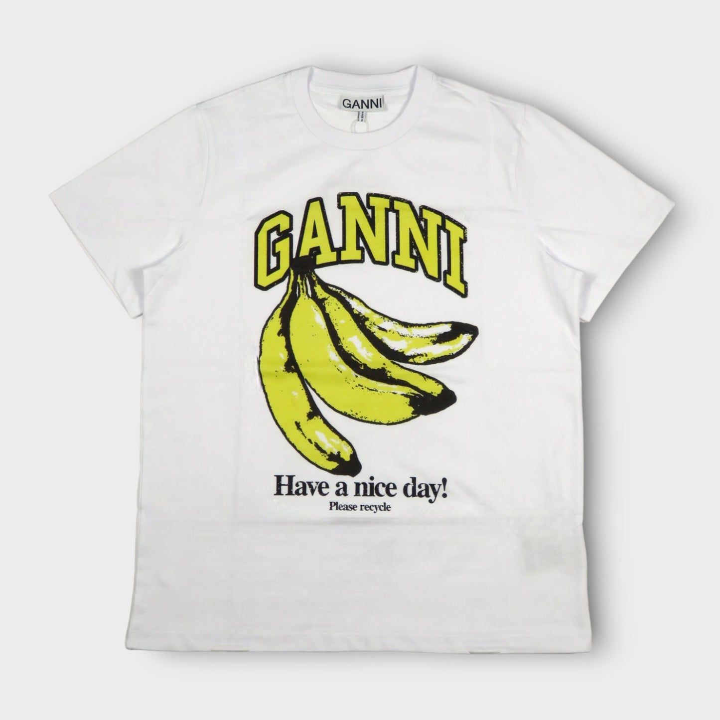 GANNI Basic Jersey Banana Relaxed T-shirt