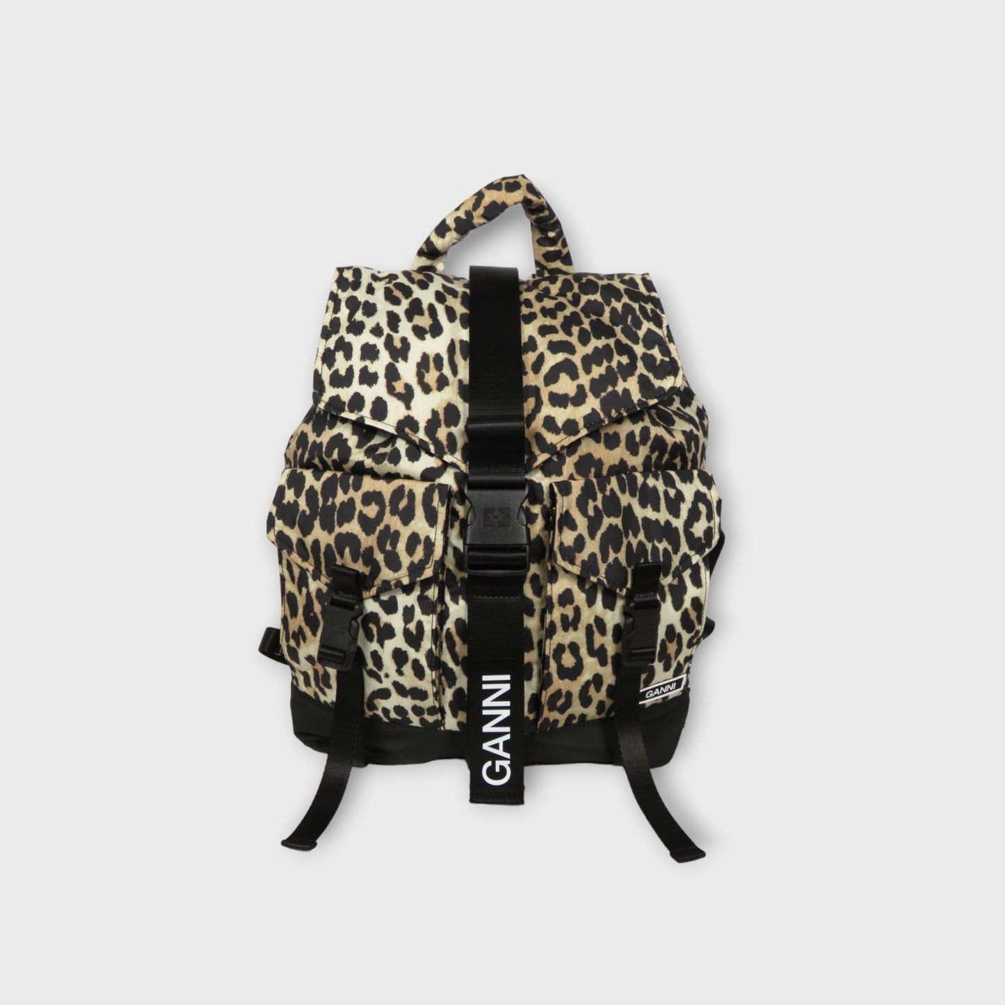 GANNI Recycled Tech Backpack Print