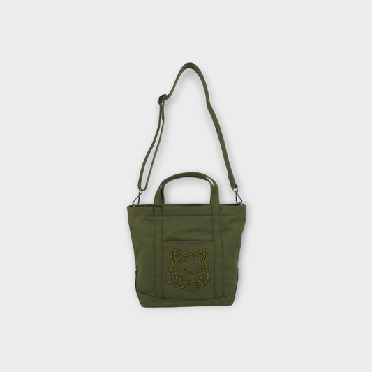 MAISON KITSUNE FOX HEAD SMALL TOTE