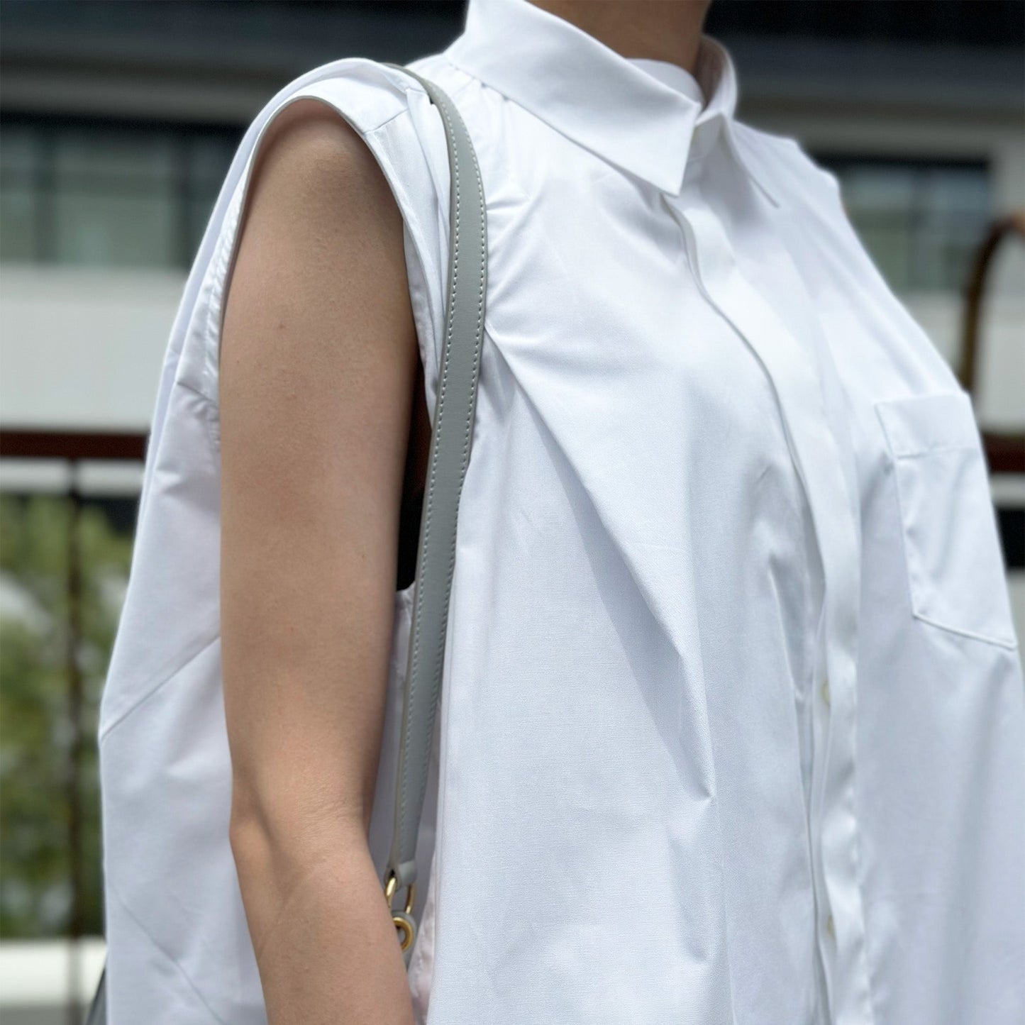 sacai Cotton Poplin Shirt Dress