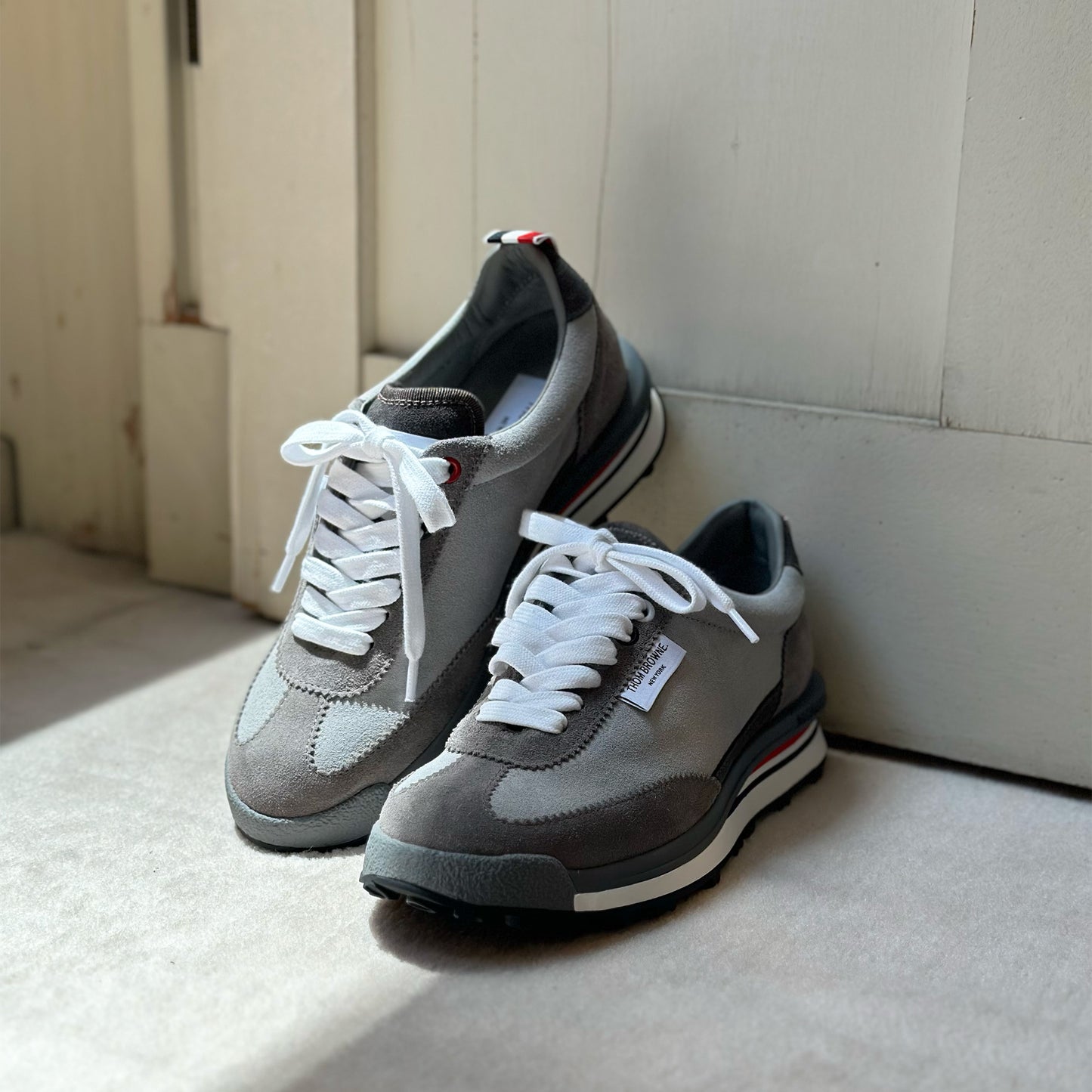 THOM BROWNE TECH RUNNER IN FINE KID SUEDE