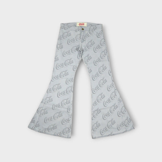 ERL JACQUARD DENIM FLARE PANTS WOVEN