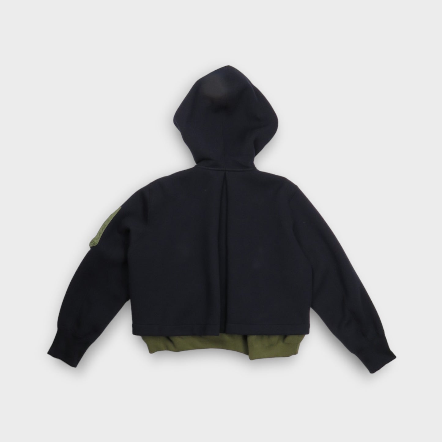 sacai Sponge Sweat x Nylon Twill Hoodie