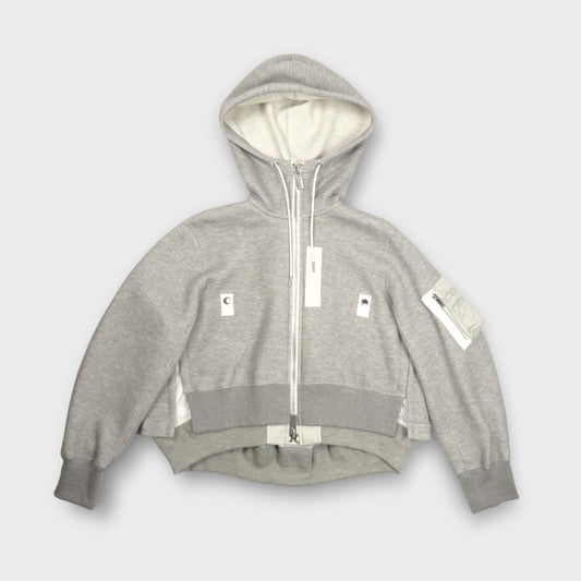 sacai Sponge Sweat x Nylon Twill Hoodie