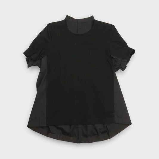 sacai Cotton Poplin x Cotton Jersey T-Shirt