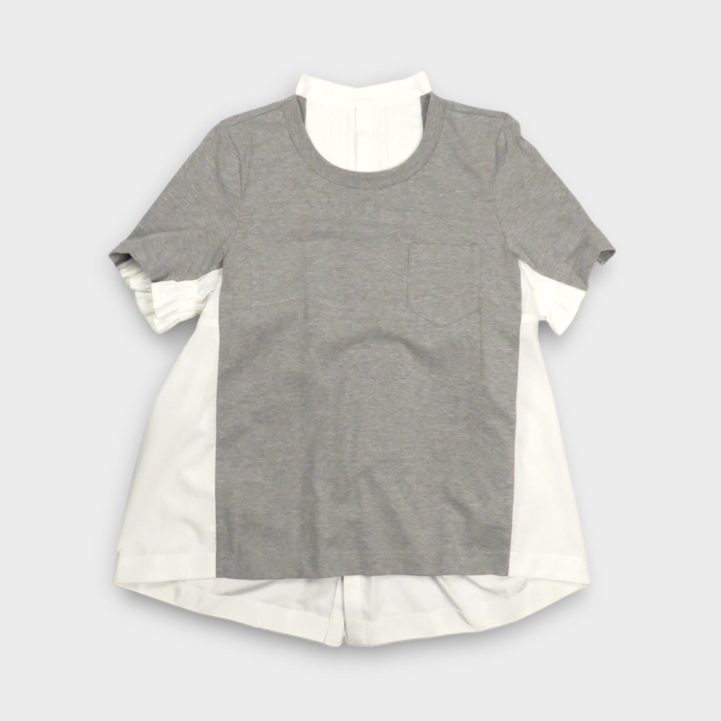 sacai Cotton Poplin x Cotton Jersey T-Shirt