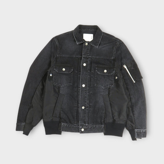 sacai Denim x Nylon Twill Jacket