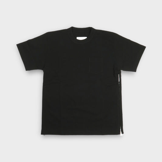 sacai Side Zip Cotton T-Shirt