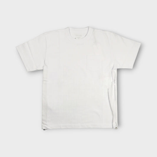 sacai Side Zip Cotton T-Shirt