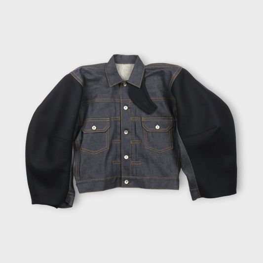 sacai Denim x Wool Melton Jacket