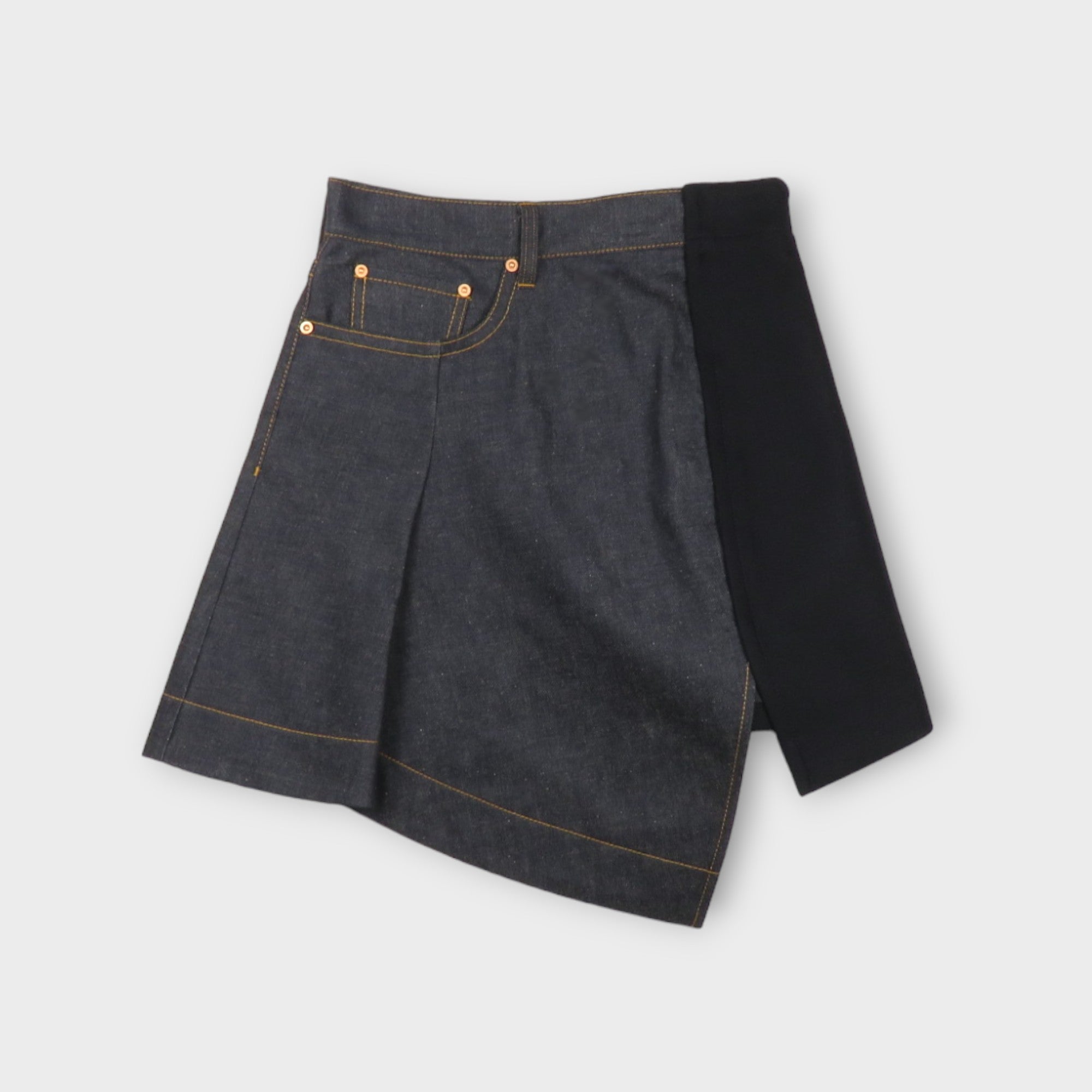 sacai Denim x Wool Melton Skirt – mou by ACROPOLIS