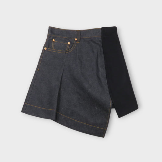 sacai Denim x Wool Melton Skirt