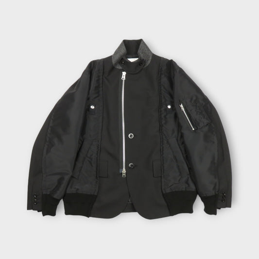 sacai Suiting x Nylon Twill Jacket